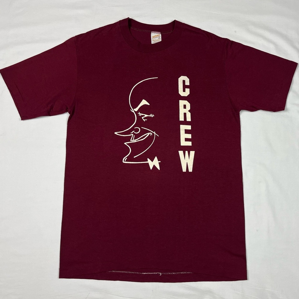 Vtg The Bob Hope Show T-Shirt Medium 70s Crew Burgundy Single Stitch B3